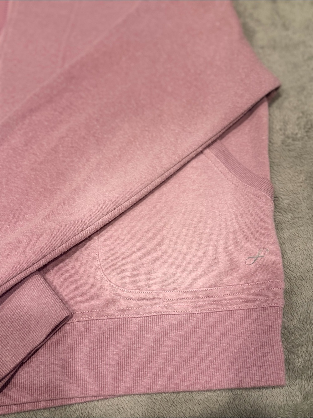 Freely,  Soft Rose Zip-Up Hoodie with Center Zipper - Picture 2 of 4